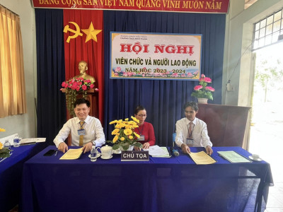HỘI NGHỊ VIÊN CHỨC VÀ NGƯỜI LAO ĐỘNG NĂM HỌC 2023-2024