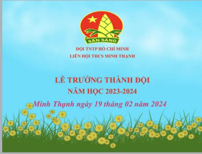 LỄ TRƯỞNG THÀNH ĐỘI VÀ TRAO GIẤY CHỨNG NHẬN HOÀN THÀNH CHƯƠNG TRÌNH RLĐV HẠNG TRƯỞNG THÀNH.